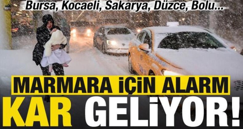 Marmara İçin Kar Alarmı! Kışın İlk Büyük Soğuk Dalgası Geliyor!