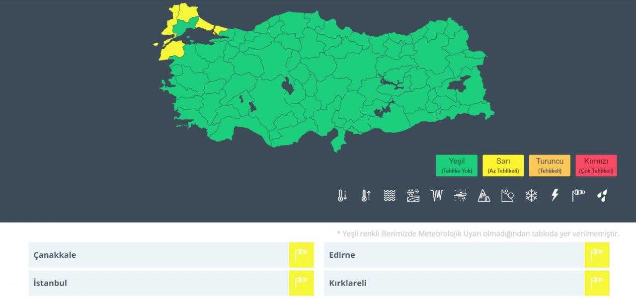 Meteoroloji'den İstanbul Dahil 4 İl İçin Sarı Kodlu Alarm! 2 meteorolojiden istanbul dahil 4 il icin sari kodlu alarm firtina bekleniyor 2 vylBbyUF