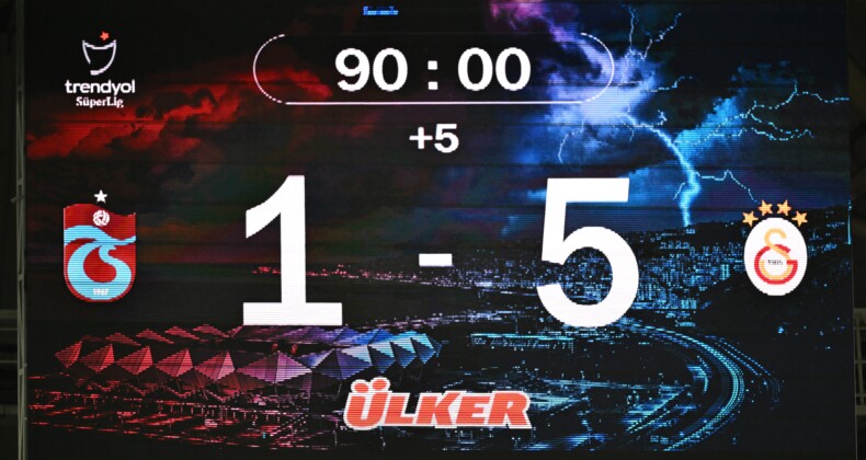 Galatasaray, Trabzon’da Fırtına Gibi Esti! 1-5