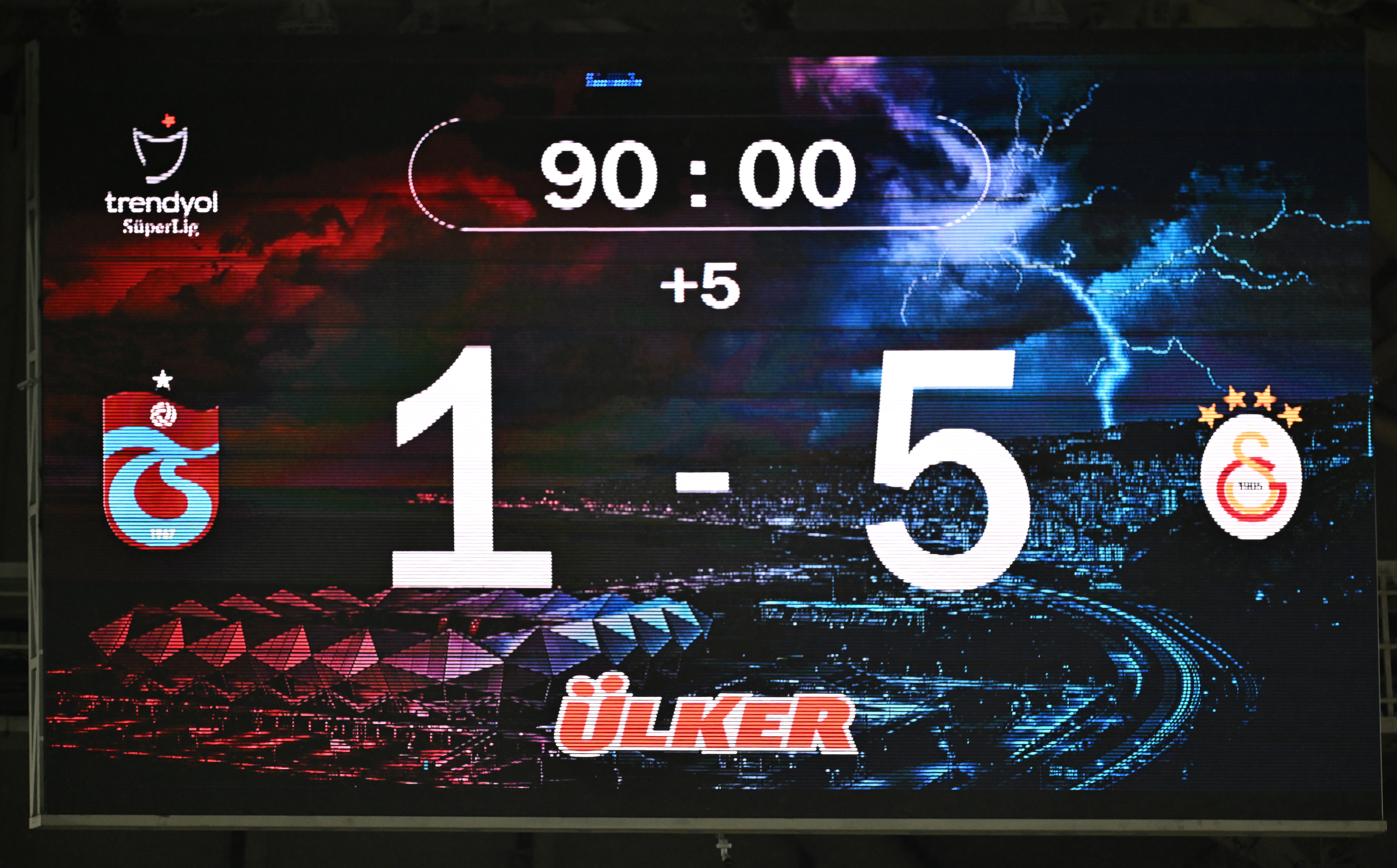 Galatasaray, Trabzon'da Fırtına Gibi Esti! 1-5 13 AA 20240121 33496936 33496931 TRABZONSPOR GALATASARAY