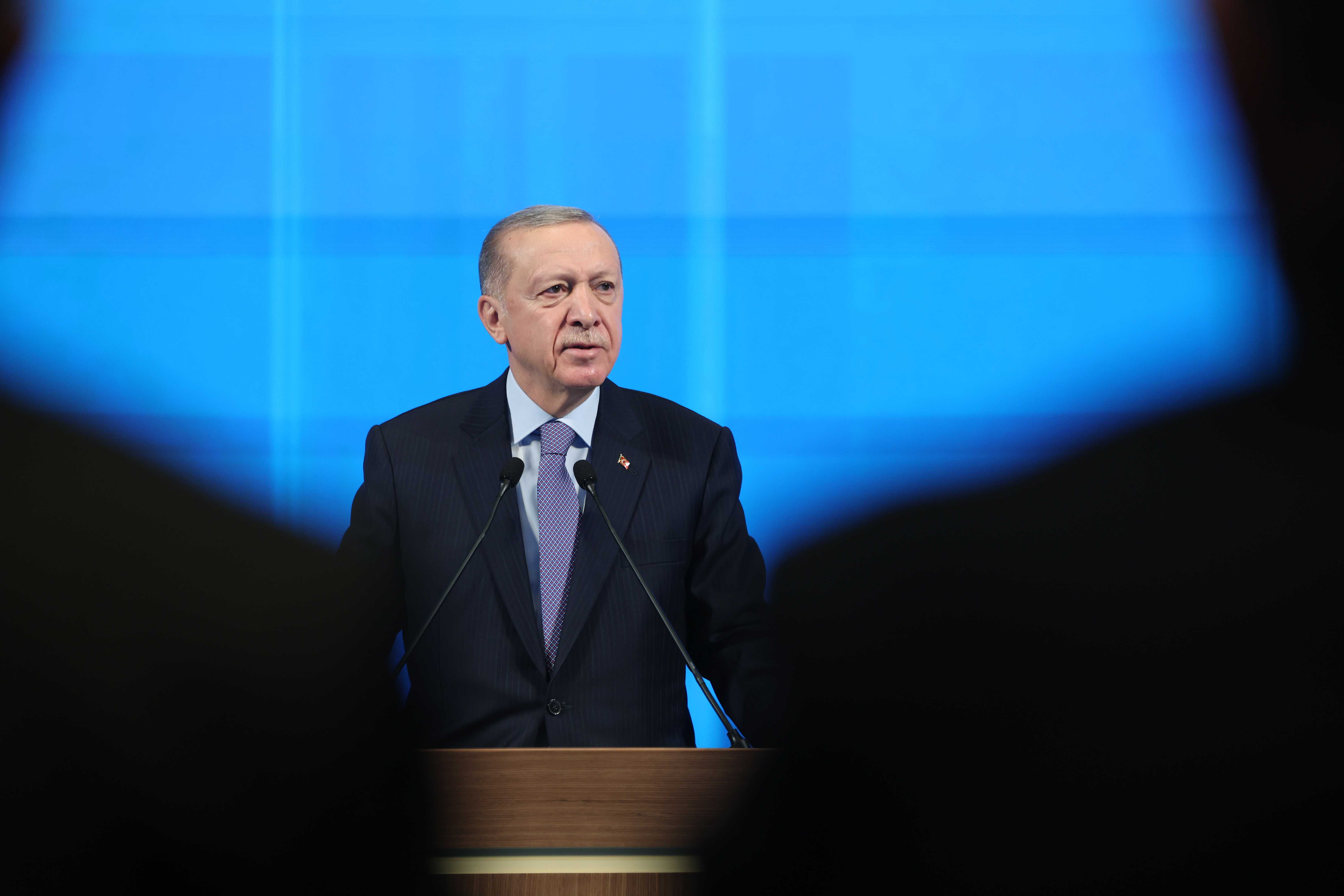 AA 20240130 33568418 33568411 CUMHURBASKANI ERDOGAN AK PARTI KONGRE MERKEZININ ACILISINI YAPTI