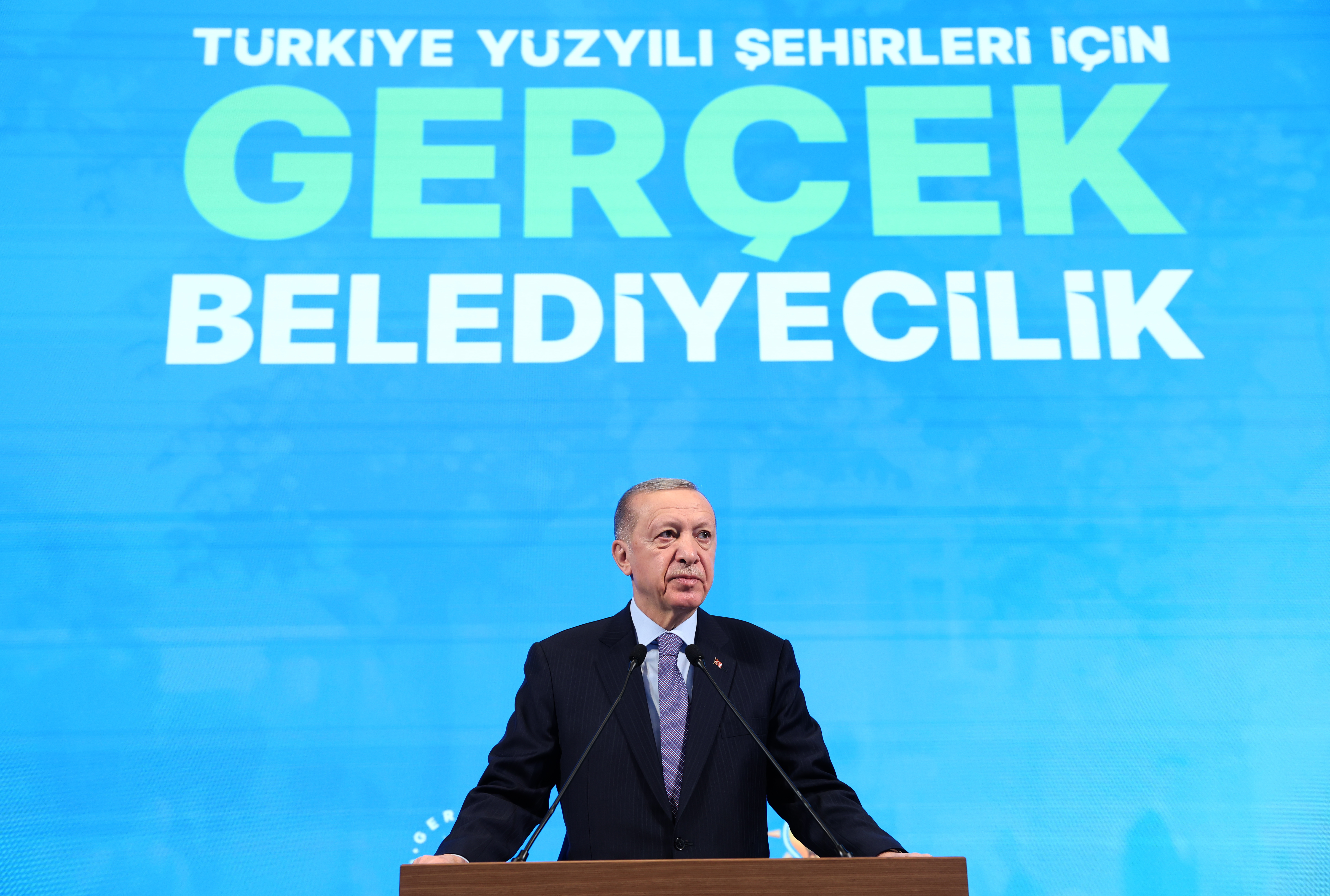 AA 20240130 33568740 33568729 CUMHURBASKANI ERDOGAN SECIM BEYANNAMESI TANITIM TOPLANTISINA KATILDI