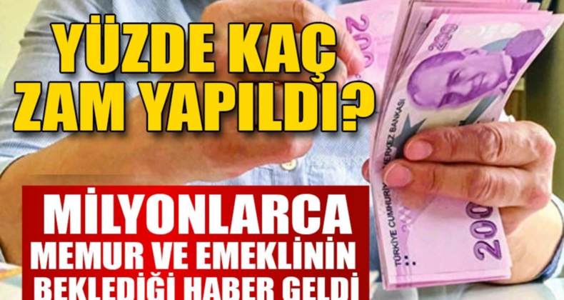Memur ve Emeklilere Yeni Yılda Büyük Zam!