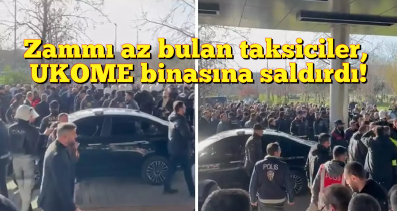 İstanbul’da Taksici İsyanı: UKOME Toplantısına Taşlı Saldırı