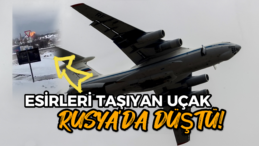 Rusya’da Ukraynalı Esirleri Taşıyan Uçak Düştü! İşte Uçağın Düşüş Anı