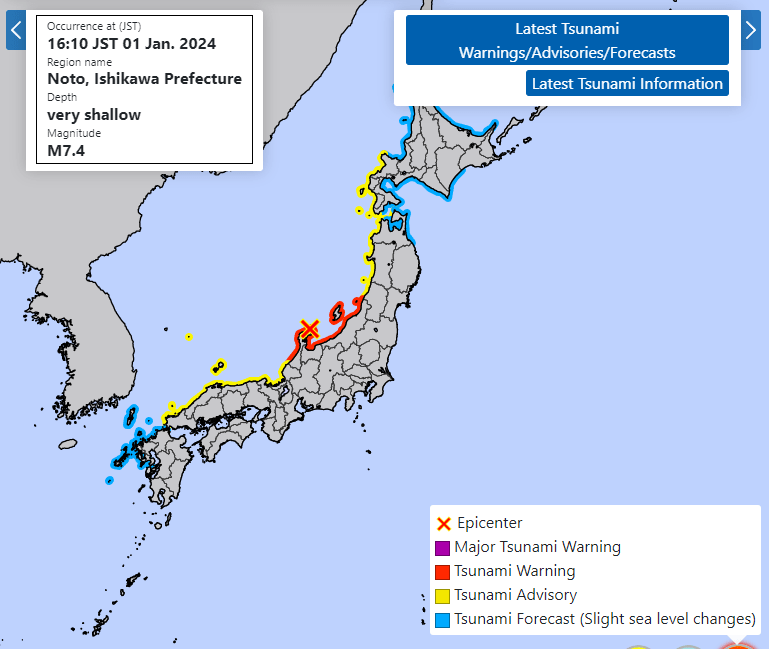 Japonya'da İki Büyük Deprem! Tsunami Uyarısı Yapıldı 1 GCvjFzfb0AAuWlC
