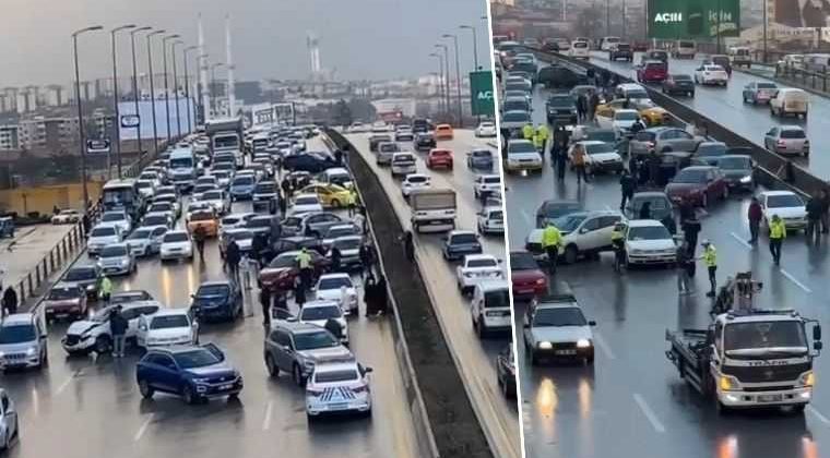 Ankara’da 26 Araç Birbirine Girdi! Yaralılar Var