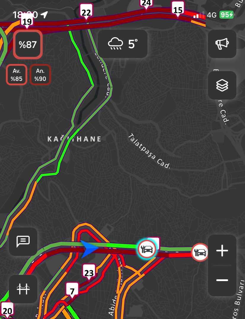 İstanbul'da Trafik Felç: Yoğunluk Yüzde 90'a Ulaştı! 1 GDaVNcnWIAAhpaU