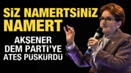 Akşener’den DEM Parti’ye Sert Tepki: Siz Namertsiniz!