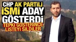 CHP, AK Partili İsmi Aday Gösterdi