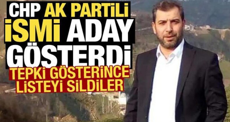 CHP, AK Partili İsmi Aday Gösterdi