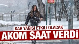 Çok Sayıda İlde Kar Yağışı…İstanbul’a Uyarı! Saat Verildi