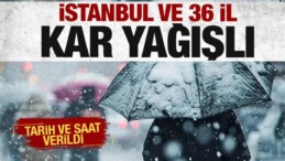 Dikkat! İstanbul ve 36 İle Kar Yağışı Geliyor! Meteoroloji Tarih ve Saat Verdi