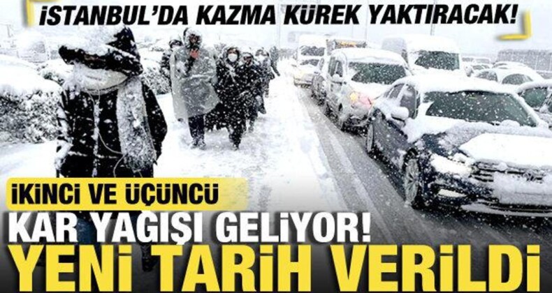 Meteoroloji Uyarı Üstüne Uyarı! İstanbul’a İkinci Ve Üçüncü Kar Yağışı Geliyor!