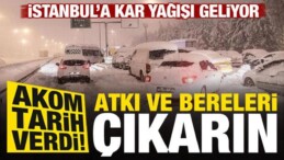 İstanbul’a Kar Yağışı Geliyor… Atkı ve Bereleri Çıkarın