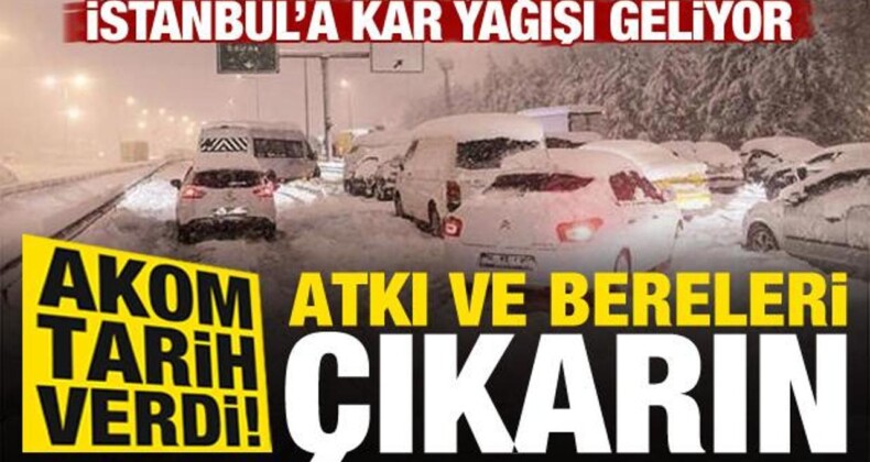 İstanbul’a Kar Yağışı Geliyor… Atkı ve Bereleri Çıkarın