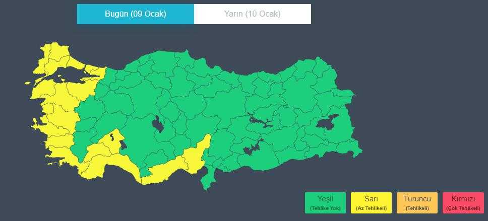 son dakika meteoroloji akom ve valilikten uyari cok sayida ilimizde sari alarm 1 ctpW3EhC