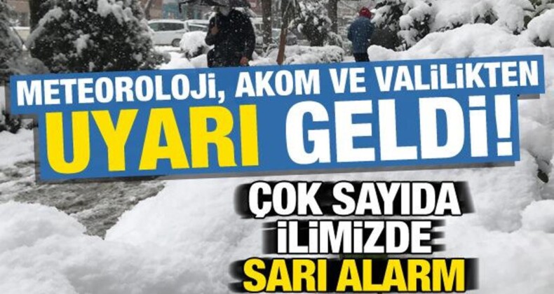 Meteoroloji, AKOM ve Valilikten Uyarı! 18 İlimizde ‘Sarı’ Alarm…