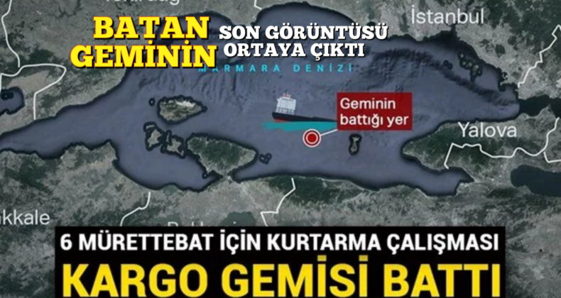 Marmara Denizi’nde Kargo Gemisi Battı: 6 Mürettebat İçin Kurtarma Operasyonu