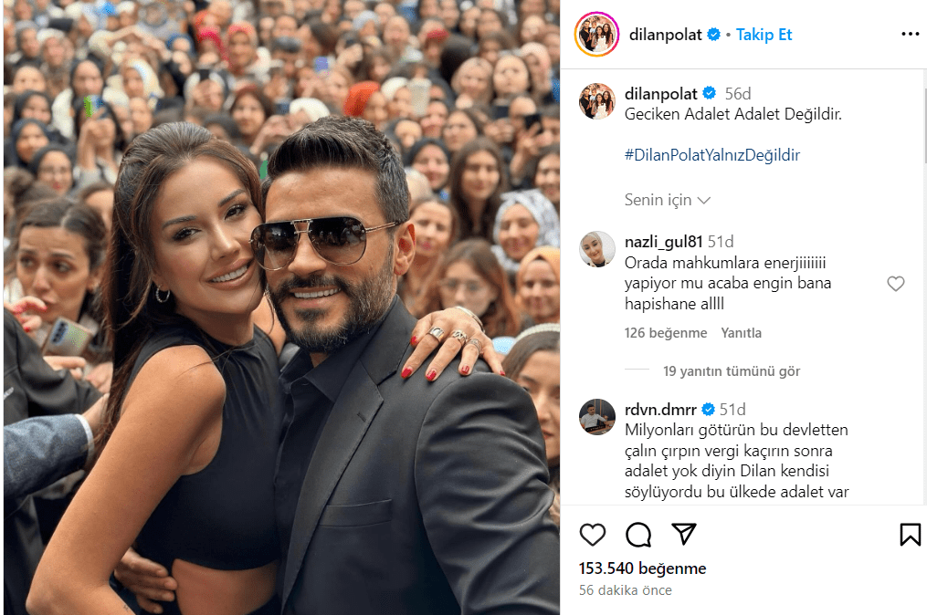 Dilan Polat'tan Cezaevi Sonrası İlk Mesaj: "Geciken Adalet Adalet Değildir" 3 Ekran goruntusu 2024 02 23 144520