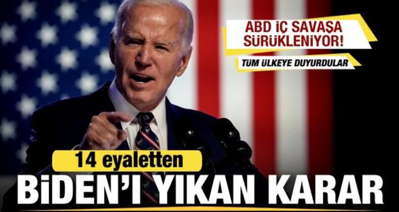 ABD’de Kriz Büyüyor! 14 Eyalet Valisinden Biden’ı Yıkan Karar!