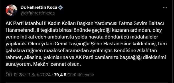 AK Parti İstanbul Kadın Kolları Başkan Yardımcısı Fatma Sevim Baltacı Hayatını Kaybetti 2 ak parti istanbul kadin kollari baskan yardimcisi fatma sevim baltaci hayatini kaybetti 2 m6jVyhgf