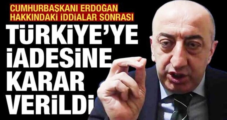 Ali Yeşildağ’ın Türkiye’ye İadesine Karar Verildi