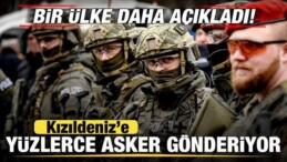 Bir Ülke Daha Açıkladı! Kızıldeniz’e Yüzlerce Asker Gönderiyor