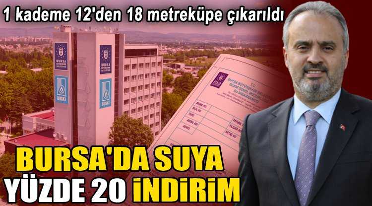 Bursa’da Su Faturalarında Büyük İndirim!