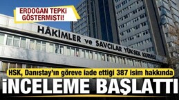 Erdoğan Tepki Göstermişti! HSK’dan Danıştay’ın Göreve İade Ettiği 387 İsme İnceleme