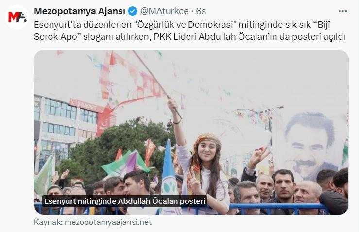 Esenyurt'ta DEM Parti Mitingi! Terörist Elebaşının Posterini Açtılar 3 esenyurtta dem parti mitingi terorist elebasinin posterini actilar 3