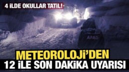 Meteoroloji’den 12 ile Son Dakika Uyarısı!