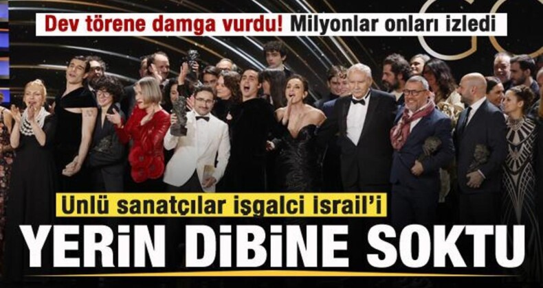 Ünlü Sanatçılardan İsrail’e Tepki! Dev Törene Damgasını Vurdu