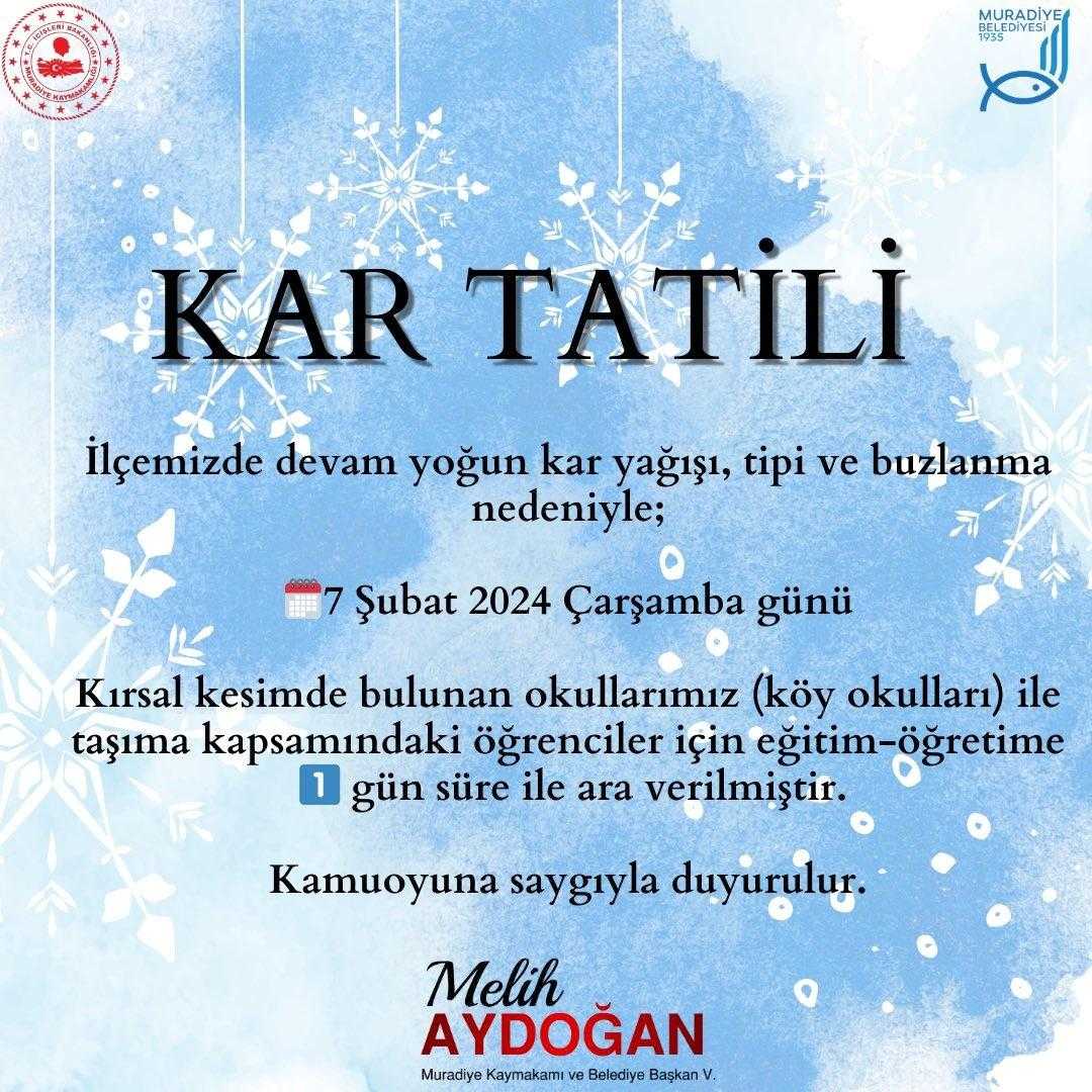 Van'da 4 İlçede Taşımalı Eğitime 1 Gün Ara 2 vanda 4 ilcede tasimali egitime 1 gun ara 2 vPkAhB3C
