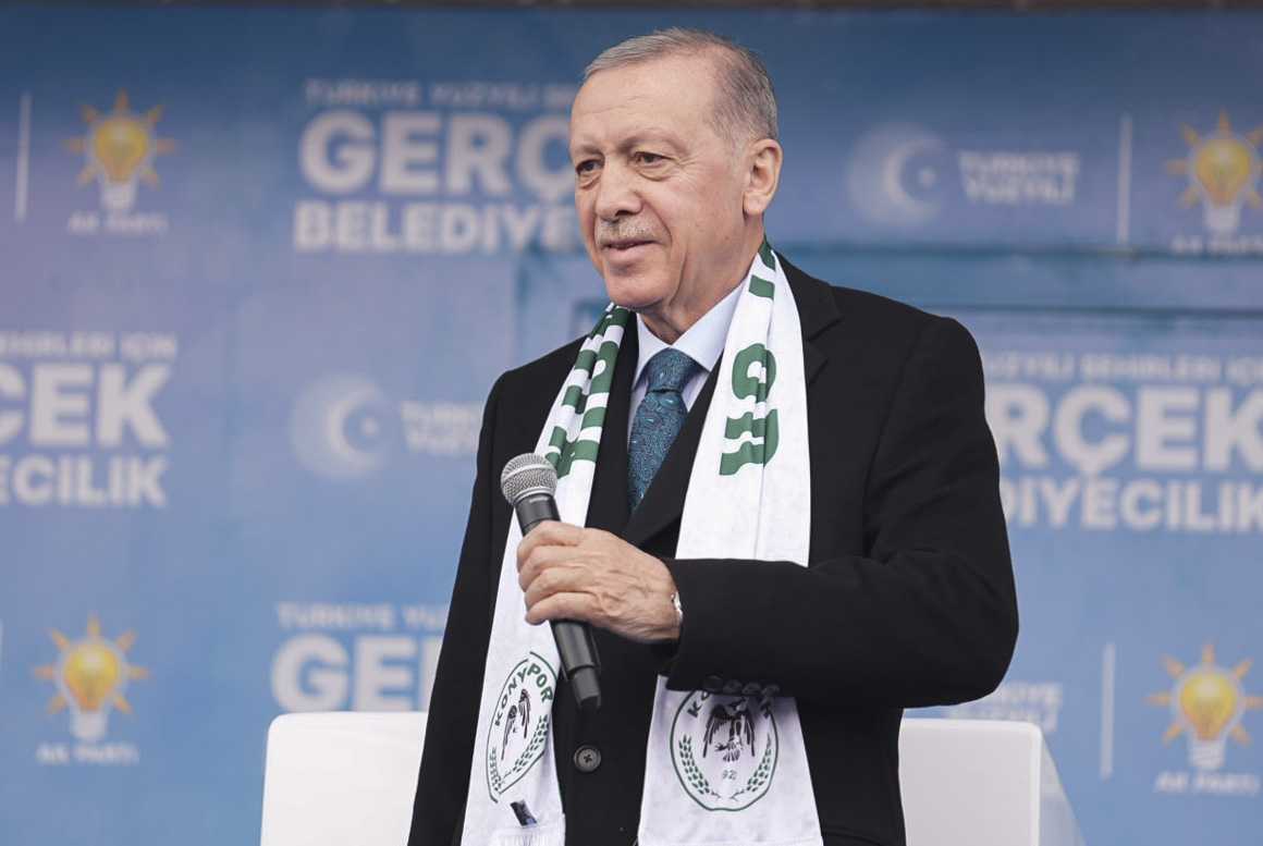 Cumhurbaşkanı Erdoğan: "CHP ve DEM Gizli İşbirliği İçinde" 3 AA 20240317 34015000 34014996 CUMHURBASKANI VE AK PARTI GENEL BASKANI ERDOGAN KONYADA