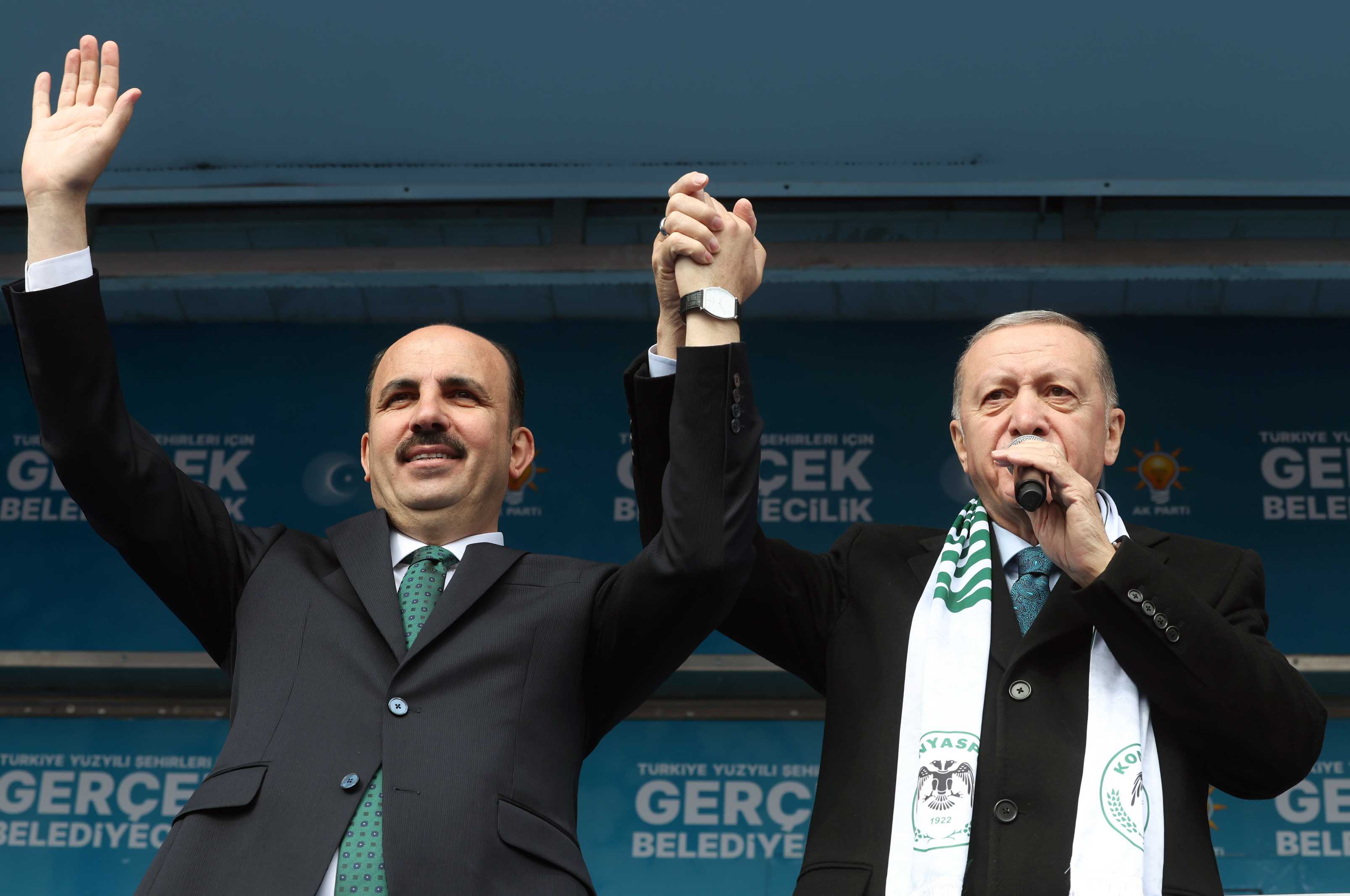 Cumhurbaşkanı Erdoğan: "CHP ve DEM Gizli İşbirliği İçinde" 7 AA 20240317 34015510 34015495 CUMHURBASKANI VE AK PARTI GENEL BASKANI ERDOGAN KONYADA
