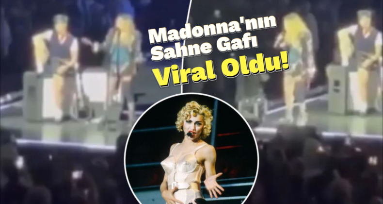 Madonna’nın Sahne Gafı Sosyal Medyayı Salladı!