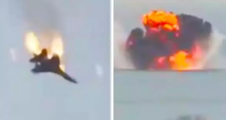 Rusya’nın Su-35 Savaş Uçağı Kırım Üzerinde Karadeniz’e Düştü