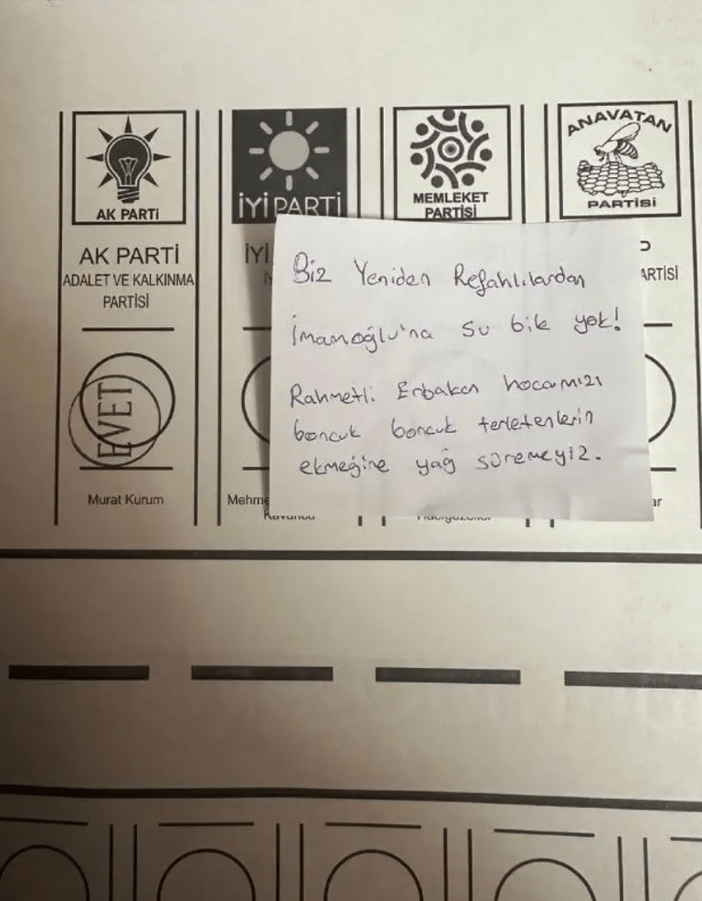 Vatandaşların Oy Pusulası Mesajları Dikkat Çekti: "Alevi Düşmanlarına Oy Yok!" 3 Ekran goruntusu 2024 03 31 155504