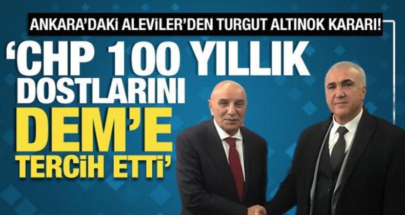 Ankara’daki Aleviler Turgut Altınok’u Destekleme Kararı Aldı!