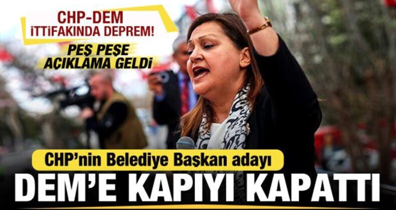 CHP’nin Afyon Adayı Köksal, ‘DEM’e Kapıyı Kapattı! Özel ve DEM’den Peş Peşe Açıklama