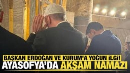 Cumhurbaşkanı Erdoğan, Akşam Namazını Ayasofya’da Kıldı