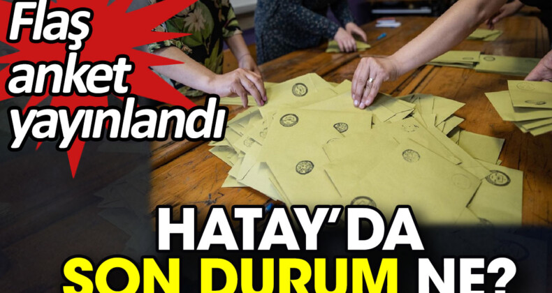 Hatay’da Seçim Öncesi Son Durum: Son Ankette Kim Önde?