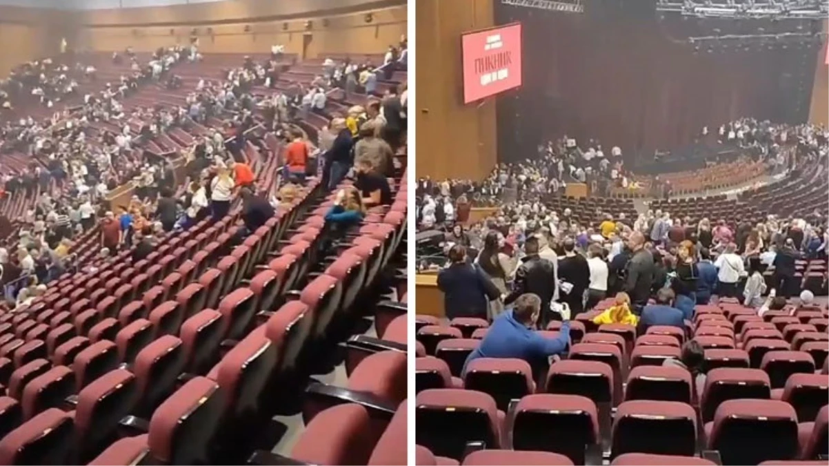 Moskova'da Terör Dehşeti: DAEŞ, Saldırı Anının Videosunu Yayınladı 2 rusya daki kanli saldirida konser salonu 1