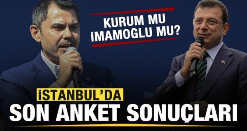 Son İstanbul Anketi Açıklandı! Murat Kurum mu, Ekrem İmamoğlu mu?