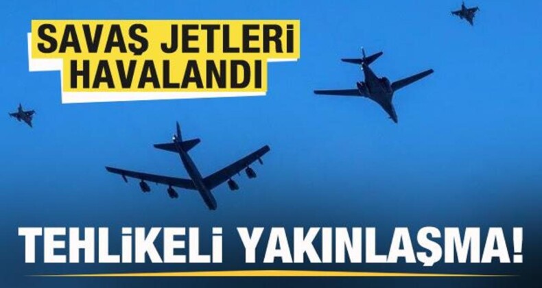 Tehlikeli Yakınlaşma! Savaş Jetleri Anında Havalandı!