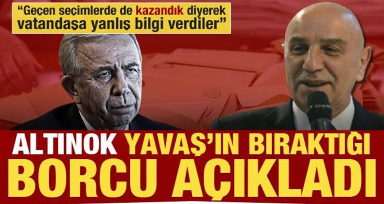 Turgut Altınok, Ankara Büyükşehir Belediyesi’nin borcunu açıkladı