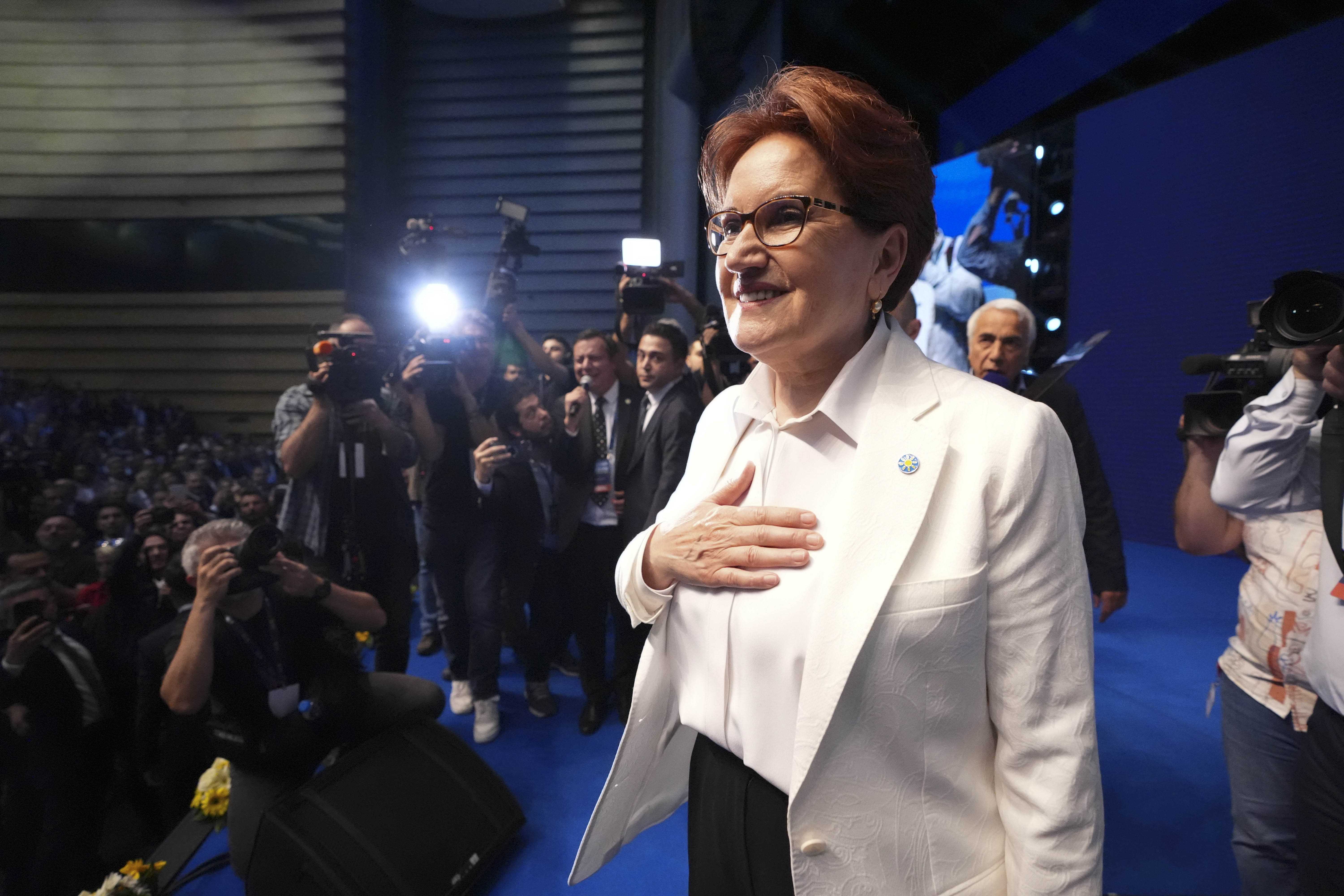 İYİ Parti'de Yeni Dönem: Meral Akşener Veda Etti, Yeni Lider Kim Olacak? 6 AA 20240427 34395064 34395060 IYI PARTI 5 OLAGANUSTU KURULTAYI