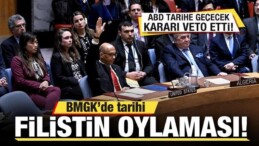 BMGK’de Tarihi Filistin Oylaması! ABD Tarihe Geçecek Kararı Veto Etti!
