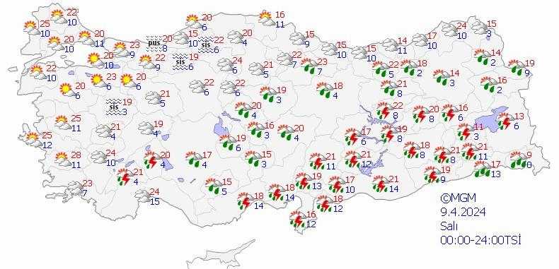 Meteoroloji'den 15 ile Kuvvetli Yağış Uyarısı! 1 meteorolojiden 15 ile kuvvetli yagis uyarisi 1 pcRbfbHq
